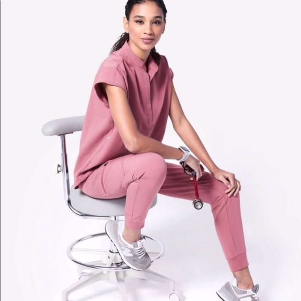 FIGS | Mauve Scrub Set Rafaela Top Zamora Bottom